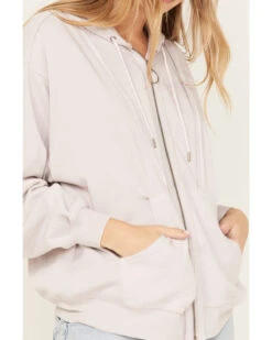 Cleo + Wolf Women's Seamed Zip Hoodie -Optimal Clothing Store 2000374848 530 P3