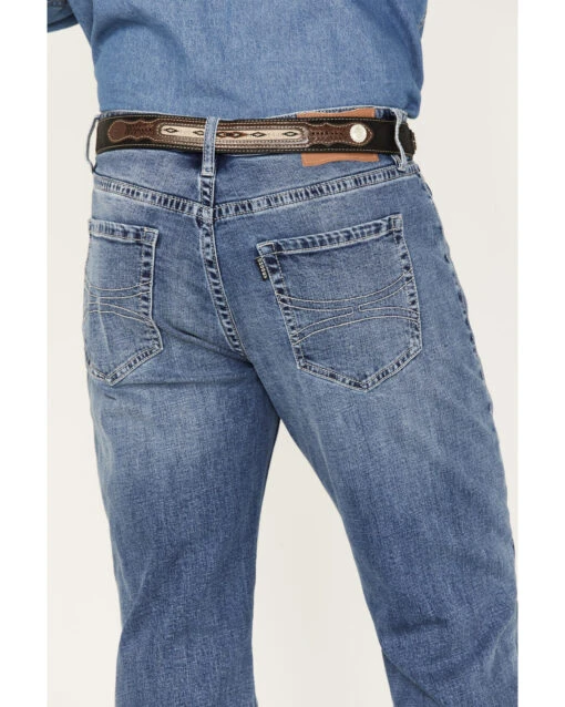 Hooey Men's Double Barrel Medium Wash Stackable Bootleg Jeans - Image 2