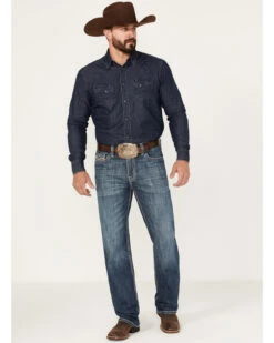 Rock & Roll Denim Men's Medium Wash Vintage Reflex Straight Jeans -Optimal Clothing Store 2000375480 414 P3