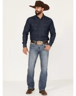 Rock & Roll Denim Men's Pistol Medium Vintage Wash Straight Jeans -Optimal Clothing Store 2000375481 414 P3