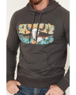 Rock & Roll Denim Men's Skull Scenic Graphic Hooded Sweatshirt 8 Rock & Roll Denim Men's Skull Scenic Graphic Hooded Sweatshirt -Optimal Clothing Store 2000376215 022 P3