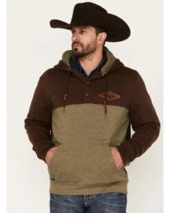 Kimes Ranch Men's Ogden 1/4 Button Hooded Pullover