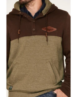 Kimes Ranch Men's Ogden 1/4 Button Hooded Pullover -Optimal Clothing Store 2000377178 200 P3