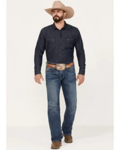 Ariat Men's M2 Traditional Relaxed Destin Medium Wash Relaxed Bootcut Stretch Denim Jeans