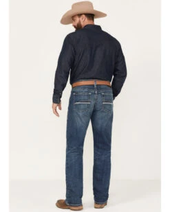 Ariat Men's M2 Traditional Relaxed Destin Medium Wash Relaxed Bootcut Stretch Denim Jeans -Optimal Clothing Store 2000377334 400 P3