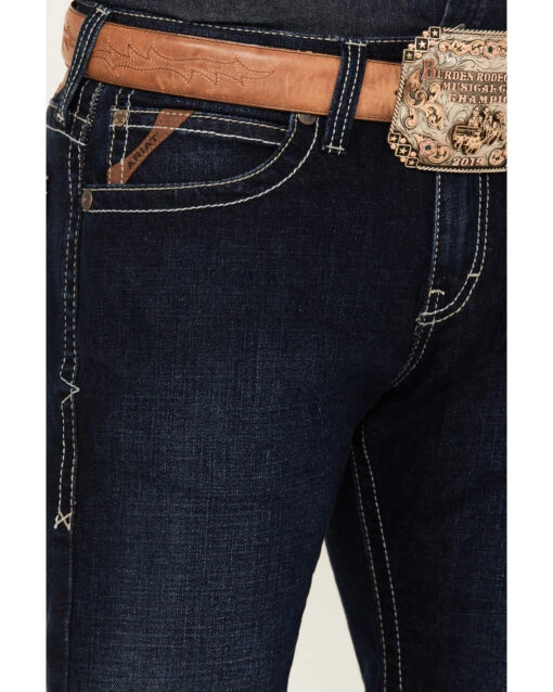 Ariat Men's M8 Ricardo Memphis Dark Wash Modern Slim Stretch Denim Jeans - Image 2