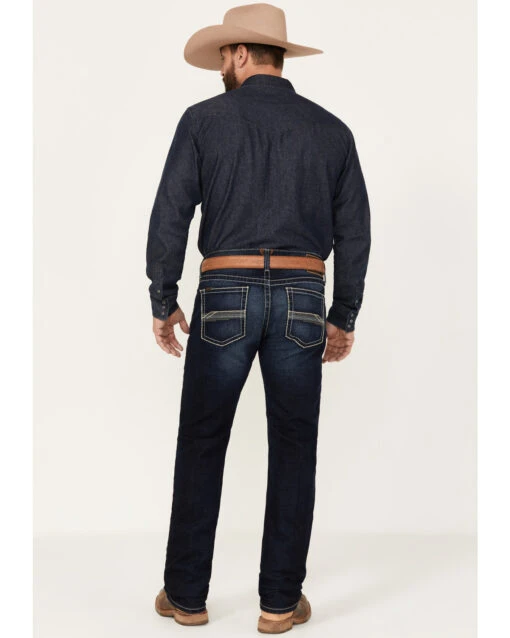 Ariat Men's M8 Ricardo Memphis Dark Wash Modern Slim Stretch Denim Jeans - Image 3
