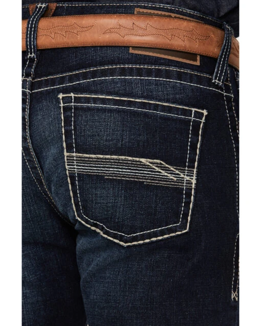 Ariat Men's M8 Ricardo Memphis Dark Wash Modern Slim Stretch Denim Jeans - Image 4