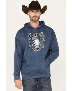 Cowboy Hardware Men's Tough As Nails Skull Graphic Hooded Sweatshirt -Optimal Clothing Store 2000378838 400 P2