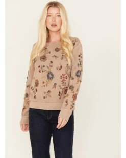 Driftwood Women's Embroidered Teddy Sweatshirt