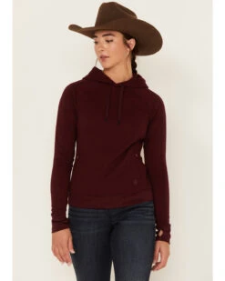 RANK 45 Women's Technical Waffle Knit Hooded Top
