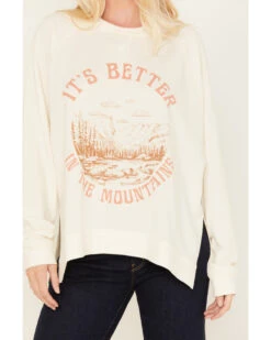 Cleo + Wolf Women's Rockies Graphic Sweatshirt -Optimal Clothing Store 2000380769 681 P3