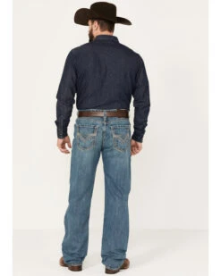 Rock & Roll Denim Men's Double Barrel Medium Wash Relaxed Straight Jeans