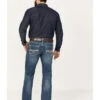 Rock & Roll Denim Men's Pistol Medium Vintage Wash Bootcut Reflex Denim Jeans -Optimal Clothing Store 2000386203 414 P1