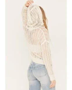 Cleo + Wolf Women's Deep V Hoodie -Optimal Clothing Store 2000386710 110 P4