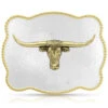 Montana Silversmiths Sunset Waters Longhorn Classic Belt Buckle 1 Montana Silversmiths Sunset Waters Longhorn Classic Belt Buckle -Optimal Clothing Store 2000387432 040 P1