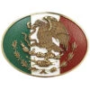 M & F Western Ariat Oval Mexican Flag Belt Buckle -Optimal Clothing Store 2000390335 040 P1
