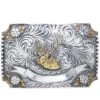 AndWest Men's Floral Elk Two-Tone Belt Buckle -Optimal Clothing Store 290A94 SA P1