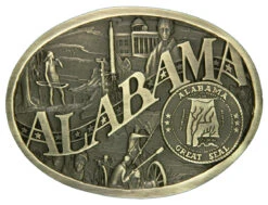 Montana Silversmiths Alabama State Heritage Attitude Belt Buckle